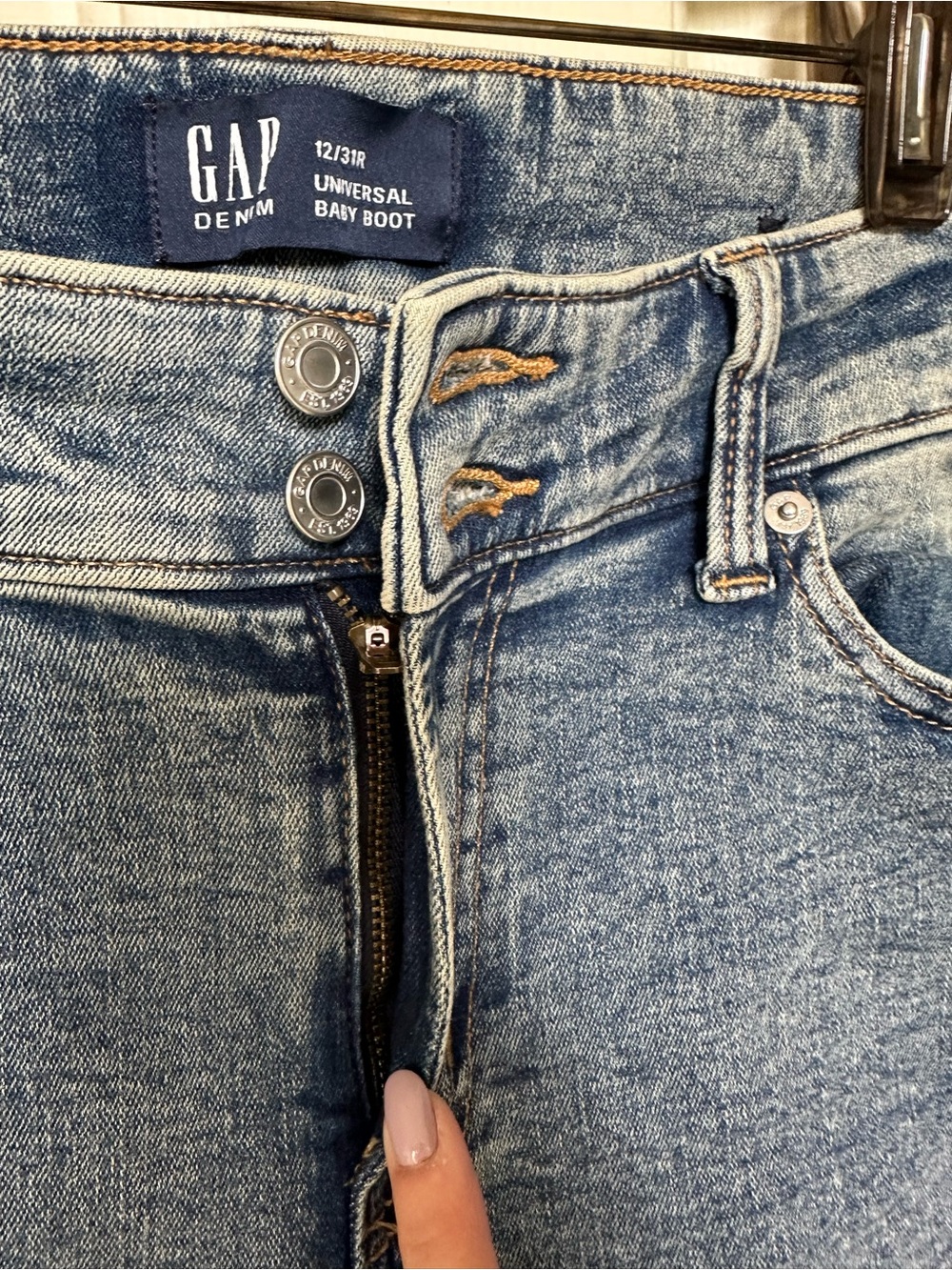 EUC GAP Baby Boot Cut Jeans- Size 12 - Picture 3 of 7